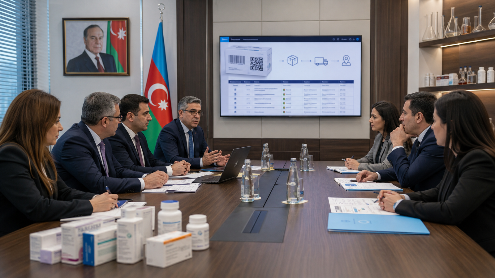 Təqib və İzləmə Sistemindən istifadə zamanı yaranan nöqsanlarla bağlı AEM-də əczaçılıq şirkətlərinin rəhbər heyəti ilə görüş keçirildi